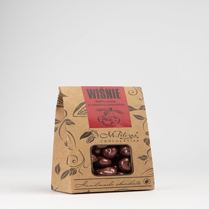Изображение M.Pelczar Chocolatier Winie liofilizowane w mlecznej czekoladzie 100g