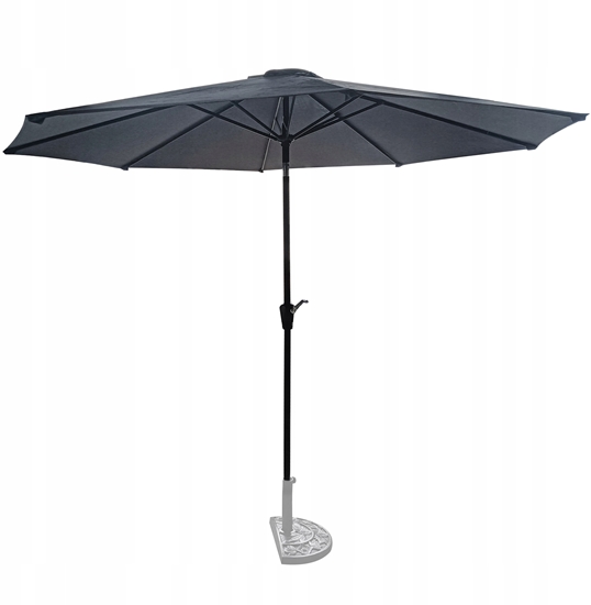 Picture of Majowo PARASOL OGRODOWY DUY SOLIDNY SKADANY 3 M Z KORBK REGULACJA XL SZARY
