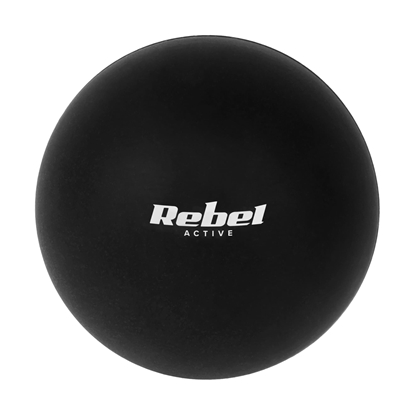 Изображение Masāžas bumba 6,25 cm, melna, silikona materiāls, REBEL ACTIVE
