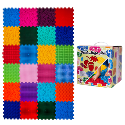 Изображение Masāžas ortopēdiskais paklājiņš Ortek "Puzzle Mega Mix" 24 moduļi