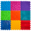 Изображение Masāžas ortopēdiskais paklājiņš Ortek "Puzzle Mix" 9 moduļi