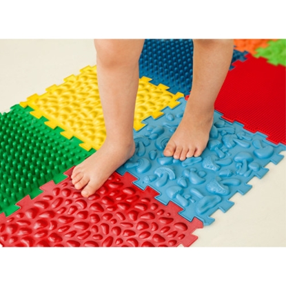 Attēls no Masāžas ortopēdiskie paliktņi "Puzzle Mix" 10 moduļi