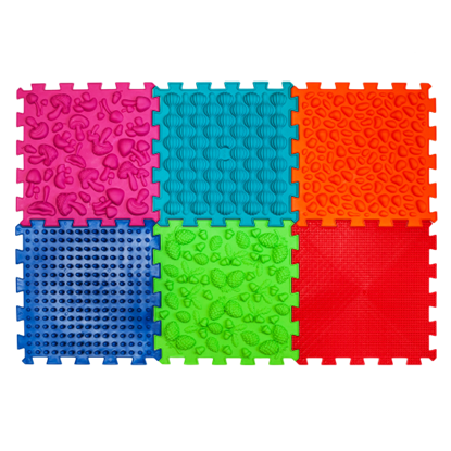 Attēls no Masāžas ortopēdiskie paliktņi "Puzzle Mix" 6 moduļi