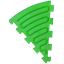 Picture of Masāžas paklājiņš «Puzzle Triangle Snake» 1 elements