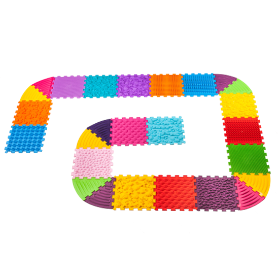 Изображение Masāžas paklājiņš Ortek Puzzle 16 elementi + 10 trīsstūri