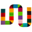 Picture of Masāžas paklājiņš Ortek Puzzle 18 elementi + 10 trīsstūri