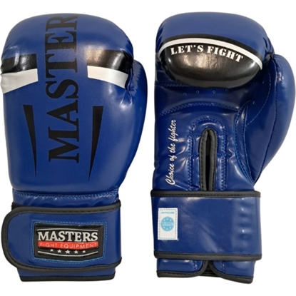 Изображение MASTERS RPU-FT boksa cimdi (WAKO apstiprināti) - niebieski