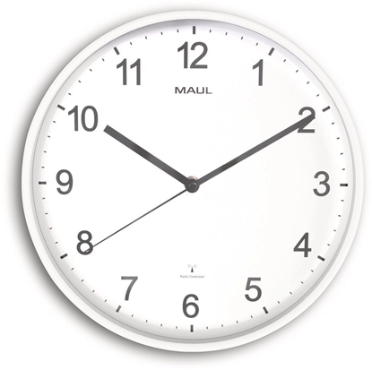 Attēls no Maul MAUL Zegar cienny MAULsprint 30,5 cm Zegar radiowy w tym bateria biay