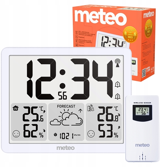 Picture of Meteo STACJA POGODOWA METEO SP209 BEZPRZEWODOWA CZUJNIK BAROMETR DCF TERMOMETR