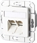 Attēls no Metz Connect E-DAT C6 2 port flush mounted trunking installation, pure white