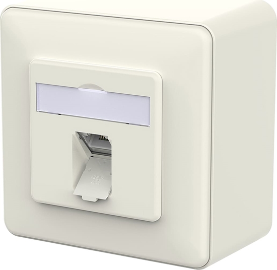 Picture of Metz Connect E-DAT C6A IDC Dose, 1 Port, AP, reinweiß