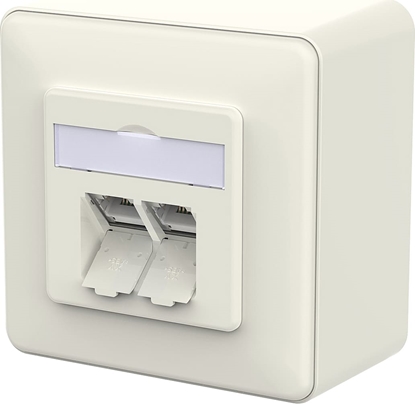 Attēls no Metz Connect E-DAT C6A IDC Dose, 2 Port, AP, reinweiß