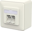 Picture of Metz Connect E-DAT C6A IDC Dose, 2 Port, AP, reinweiß