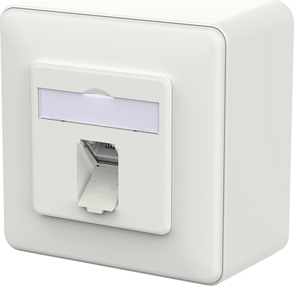 Изображение Metz Connect E-DAT C6A LSA++ Dose, 1 Port, AP, verkehrsweiß