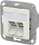 Изображение Metz Connect E-DAT C6A LSA++ Dose, 2 Port, UPk, reinweiß