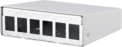 Attēls no Metz Connect Keystone AP-Gehäuse 6 Port reinweiß RAL9010