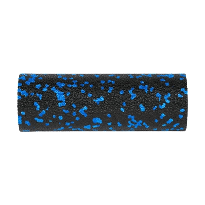 Изображение Mini masāžas rullis, gluds putu rullis 5x15cm, melns un zils, EPP materiāls, REBEL ACTIVE