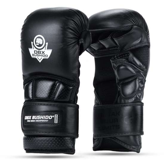 Изображение MMA sparinga cimdi M - Warrior melni - LegacySeries - L