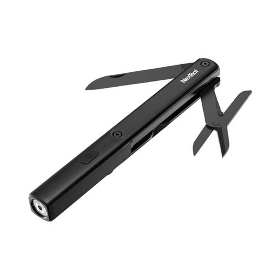 Изображение NexTool 3in1 NE20026 daudzfunkciju pildspalvas lukturītis + nazis + šķēres