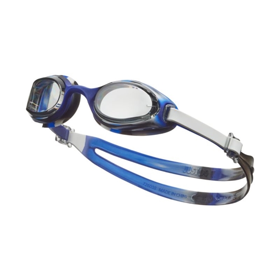 Изображение Nike Junior peldēšanas brilles, baltas un zilas, NESSC167-965 OS