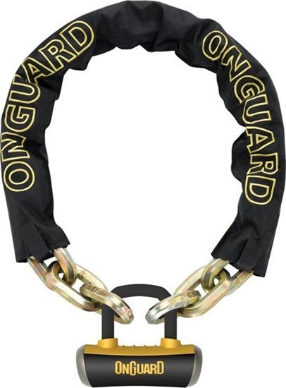 Picture of OnGuard Zapicie rowerowe BEAST 8016 acuch 110cm*14mm - 5 x Klucze z kodem + Kódka (ONG-8016)