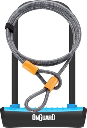 Attēls no OnGuard Zapicie rowerowe U-Lock Neon niebieskie 10x1200 mm (8154BU)