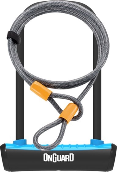 Picture of OnGuard Zapicie rowerowe U-Lock Neon niebieskie 10x1200 mm (8154BU)