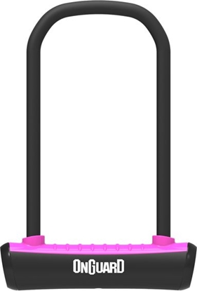 Attēls no OnGuard Zapicie rowerowe U-Lock Neon róowe 115x230 mm (8153PN)