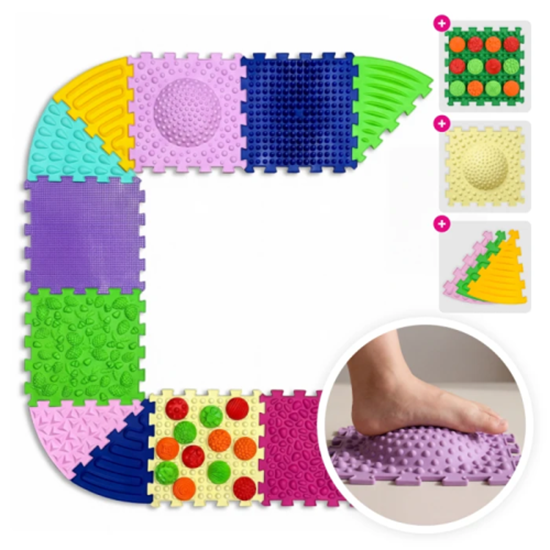 Изображение Ortek Multi Mix masāžas paklājiņš 6 daļas + 6 sektori