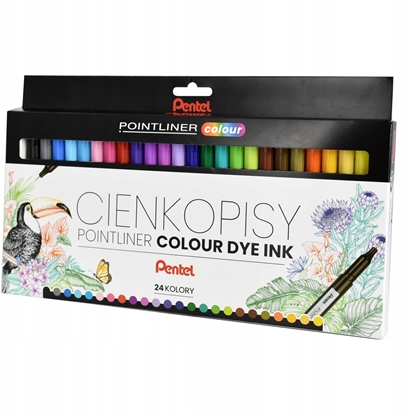 Attēls no Pentel Cienkopisy Pentel PointLiner Colour S40 0.4mm 24 k
