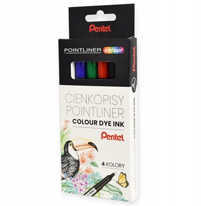 Attēls no Pentel Cienkopisy Pentel PointLiner Colour S40 0.4mm 4 ko