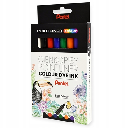 Attēls no Pentel Cienkopisy Pentel PointLiner Colour S40 0.4mm 6 ko