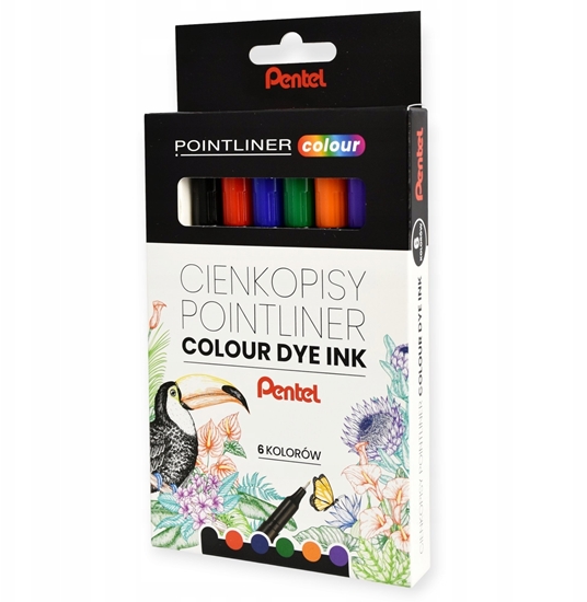 Picture of Pentel Cienkopisy Pentel PointLiner Colour S40 0.4mm 6 ko