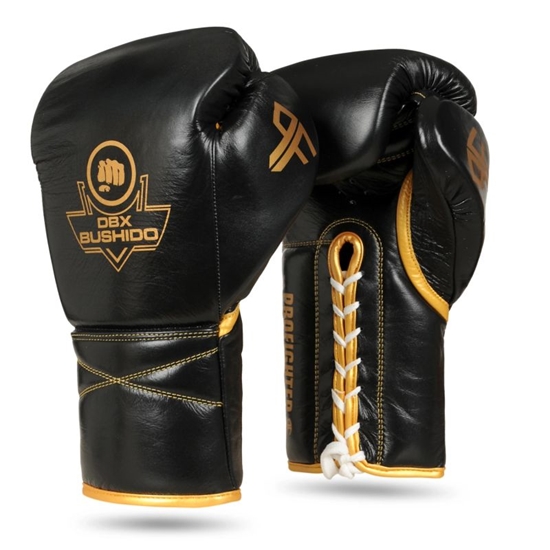 Picture of ProFighter Gold - Legacy sērija - daudzslāņu boksa cimdi - Gold - wiązane