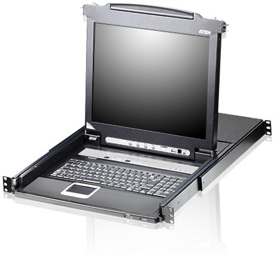 Picture of Przecznik Aten ATEN CL5708N konsola rackowa 48,3 cm (19") Czarny 1U