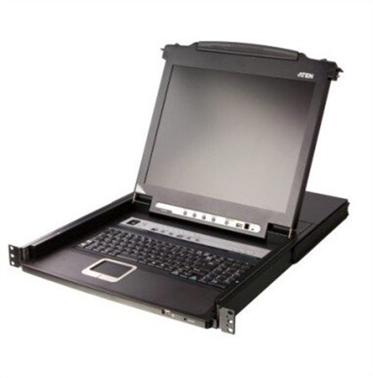 Picture of Przecznik Aten Przecznik KVM LCD CL5708MW o szerokoci 43 cm, USB-PS/2, VGA, 8 portów, ukad brytyjski