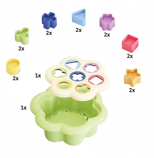 Picture of Quercetti QUERCETTI DAISY SHAPE SORTER