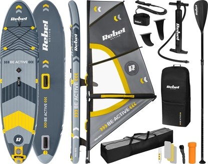 Attēls no Rebel Active Deska ACTIVE SUP windsurfing inflacyjny zestaw 305x76x15