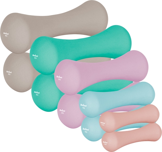 Picture of Rebel Active Hantle RBA-2329-S neoprenowe 2 x 0.5 kg + 2 x 1 kg + 2 x 2 kg + 2 x 3 kg + 2 x 4 kg