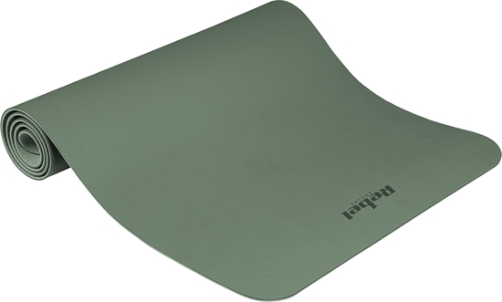 Picture of Rebel Active Mata gimnastyczna do wicze joga, pilates, fitness, 183x61cm, grubo 4mm, materia TPE, zielona, REBEL ACTIVE