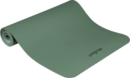 Picture of Rebel Active Mata gimnastyczna do wicze joga, pilates, fitness, 183x61cm, grubo 6mm, materia TPE, zielona, REBEL ACTIVE
