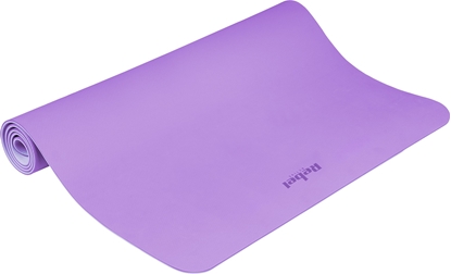 Attēls no Rebel Active Mata gimnastyczna do wicze joga, pilates, fitness, 200x115cm, grubo 1cm, materia TPE, fioletowa, REBEL ACTIVE
