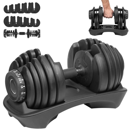 Изображение Regulējama hantele 24 kg REBEL ACTIVE