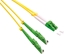 Picture of Roline FO Jumper Cable Duplex, 9/125µm, OS2, LSH/LC, APC Polish, LSOH, yellow, 5 m
