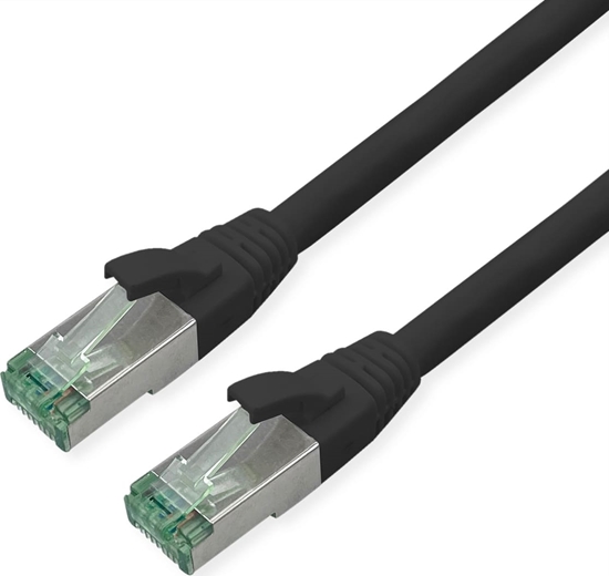 Изображение Roline Recycled Material ROLINE RM S/FTP (PiMF) Patch Cord Cat.6A, black, 0.3 m