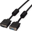 Изображение Roline SVGA Cable + Ferrite, HD15, M/F, 2 m