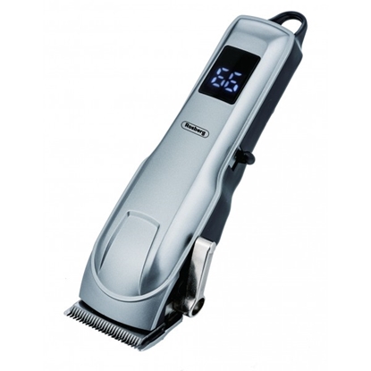 Picture of Rosberg 555R51810Q Rechargeable Hair Clipper, 5W, DC 3.7V 1200mAh, USB Rechargeable, Silver