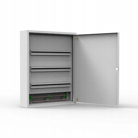 Изображение Sabaj Rozdzielnica natynkowa metalowa 72 moduowa 3x24 544x686x130 RAL9003 IP30 MN72/3/24