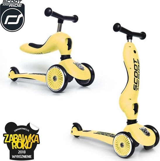 Picture of ScootAndRide Ride and scooter 2in1 Highwaykick1 1-5 years Lemon (96354)