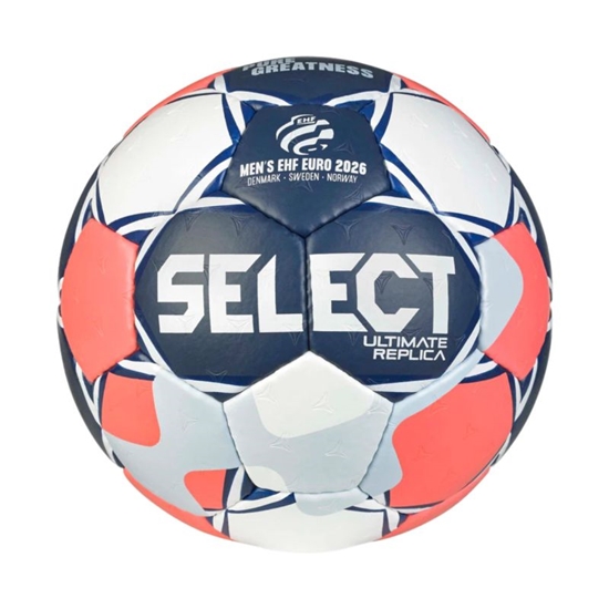 Picture of Select Ultimate Euro Man 0 v26 replika handbola balts, tumši zils, oranžs 13593